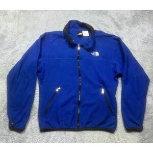 Vintage The North Face Jacket Men's M Blue Full-Zip Outdoor Hiking Light USA 90s